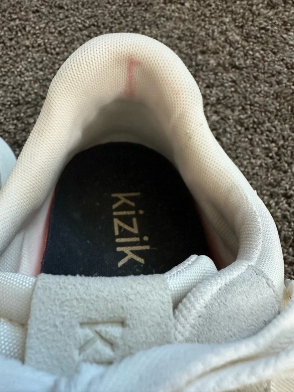 Kizik Monaco Hands-Free Sneakers White Suede Men’s 11 Women’s 12.5